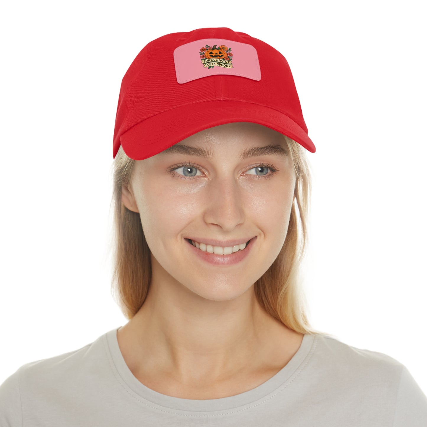 Cute Pumpkin Design – Sorta Sweet, Sorta Spooky Halloween Artwork Dad Hat