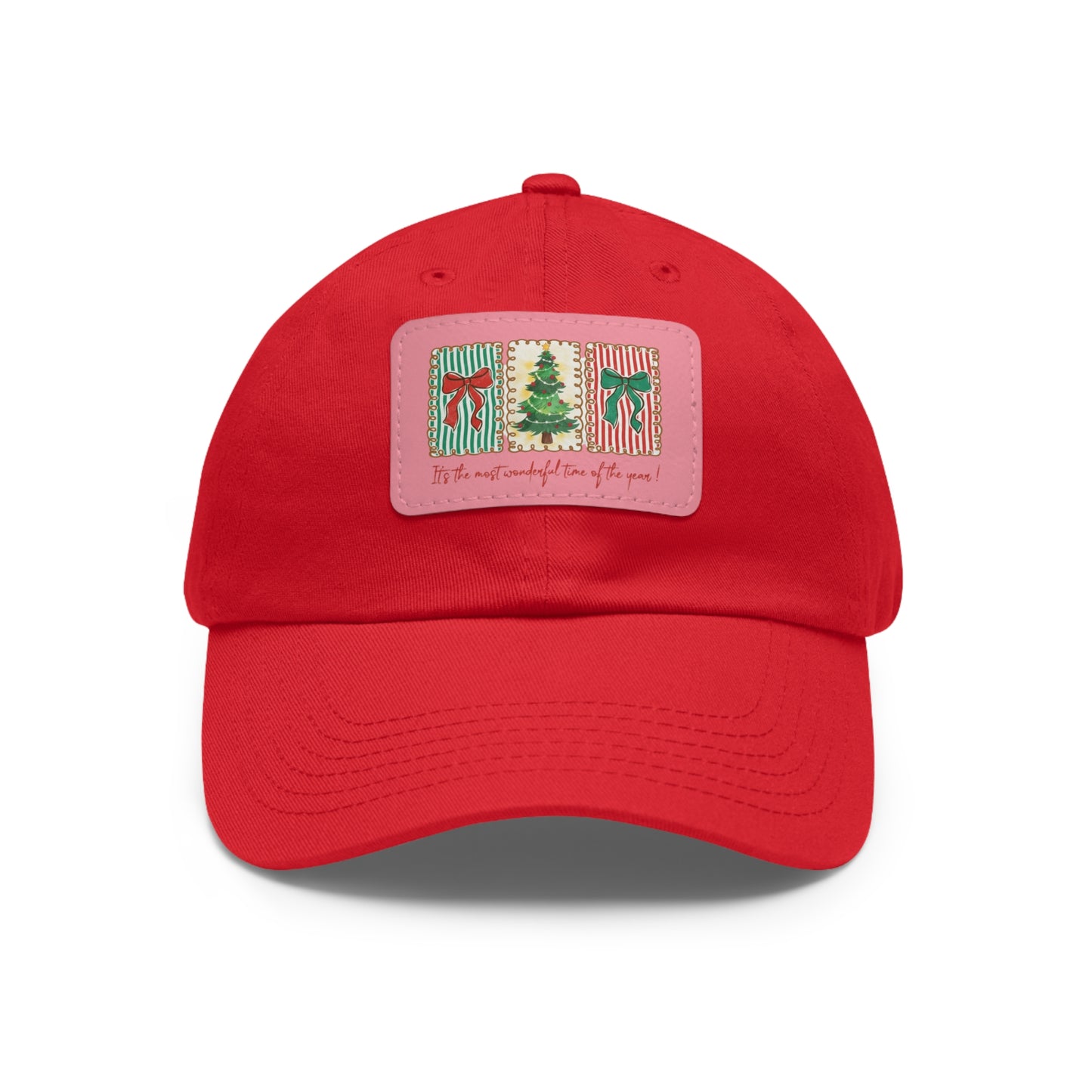 Festive Christmas Tree & Bow Design | It’s the Most Wonderful Time of the Year – Holiday Shirt, Mug, Tote & Home Decor Dad Hat